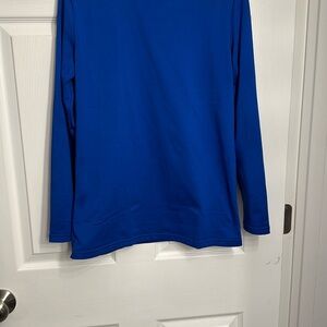 Thermajane Royal Blue Fleece Lined Long Sleeve Top Small